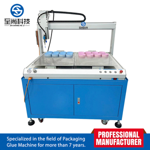 Double-Station Three-axis Cold Adhesive Glue Dispensing Machine for Packaging Production Solution