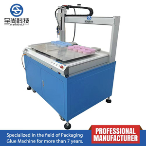 Double-Station Three-axis Cold Adhesive Glue Dispensing Machine for Packaging Production Solution